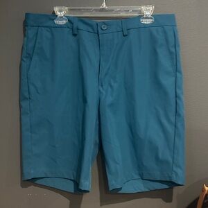 George Men's Teal Flat Front Shorts